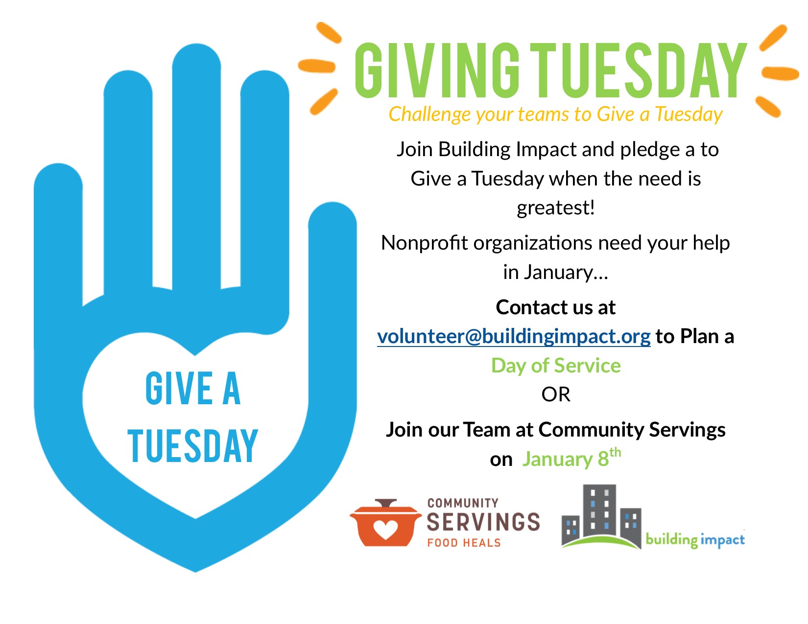 "Giving a Tuesday" On Giving Tuesday